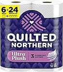 Quilted Northern Ultra Plush Toilet Paper, 6 Mega Rolls $4.69