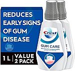 2-pack 1L Crest Pro-Health Gum Care Mouthwash $7
