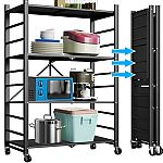 Musment Adjustable 4-Tiers Stainless Steel Storage Shelf Unit $50