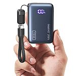 INIU Pocket Pro 45W 10000 Power Bank w/ Detachable USB-C Cable $18.68