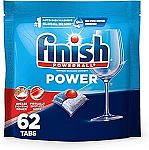 62-Count Finish Power Dishwasher Detergent Powerball Tabs $8.39