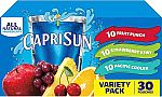 30-Pack 6-Oz Capri Sun Flavored Juice Drink Blend (Variety Pack) $5.68