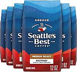 6 Pack 12 Ounce Seattle's Best Coffee Portside Blend Medium Roast Ground Coffee $20