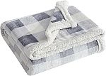 Eddie Bauer Super Soft Reversible Sherpa & Brushed Fleece Throw Blankets $8.30