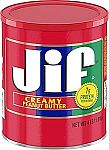 4-Lb Jif Creamy Peanut Butter $5.60