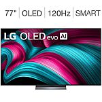77" LG Evo AI OLED77C5AUA OLED C5 4K Smart TV + 5 Years of Warranty Coverage $1800