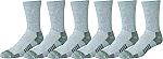6-Pairs Amazon Essentials Men's Performance Cotton Moisture Control Socks $4.65