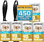 5-Ct 450-Sheets Lint Rollers for Pet Hair $4