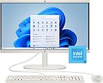 HP 21.5" All-in-One Desktop Computer: Intel N100, 8GB, 128GB $249.99