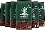 6 Bags Starbucks Ground Coffee, Mocha Flavored Coffee 11 Oz $22.78