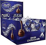 60 Count Lindt LINDOR Dark Chocolate Candy Truffles $17.89