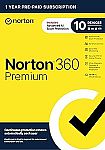 Norton 360 Premium, 2026 Ready Antivirus software for 10 Devices with Auto-Renewal $10.50