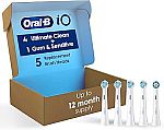 Oral-B iO Ultimate Clean Replacement Brush Heads, 4 Ultimate Clean + 1 Gum & Sensitive $20.14 and more