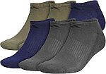 6-Pack adidas No Show Cushioned Socks $8.42