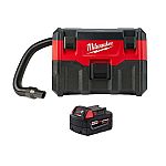 Milwaukee M18 Li-Ion Cordless Wet/Dry Vacuum with 5.0 Ah Battery $139