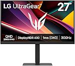 LG 27G640A-B 27" Ultragear QHD IPS Gaming Monitor $199.99