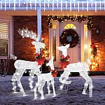 Reindeer Set Outdoor Christmas Decoration With LED Lights $84.99