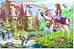48-Piece Melissa & Doug Fairy Tale Castle Jumbo Jigsaw Puzzle $5.74