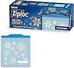 19 Count Ziploc Quart Food Storage Freezer Bags Holiday Designs $2