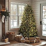 National Tree Company 7.5 ft Pre-Lit Dunhill Fir Artificial Christmas Tree $79.99