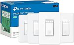 4-pack TP-Link Tapo Matter Smart Dimmer Switch $44.99