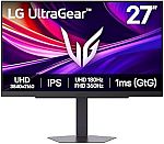 LG 27G810A-B 27" Ultragear 4K Gaming Monitor $299.99