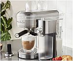 KitchenAid Metal Semi-Automatic Espresso Machine with Free Automatic Milk Frother Attachment Bundle $120 and more