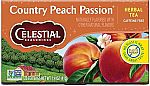 20 Count Celestial Seasonings Country Peach Passion Herbal Tea Bags $1.46