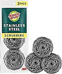 6-Ct Scotch-Brite Stainless Steel Scrubber $4