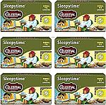 6-Pack 20 Count Celestial Seasonings Sleepytime Herbal Tea, Caffeine Free $8.77