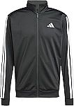 adidas Men's 3-Stripes Tricot Track Top $15.70