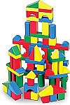100-Piece Melissa & Doug Wooden Building Blocks Set $10.14 and more