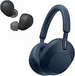 Sony WH-1000XM5 Premium Noise Canceling Headphones with Free WF-C700N NC Earbuds $248