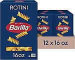 12-pack Barilla Rotini Pasta, 16 oz. Box $9.35