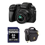 Panasonic Lumix G7 Mirrorless Camera with 14-42mm Lens and Accessories Kit $498