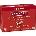 12-Count 1.7-Oz LÄRABAR Vegan Fruit & Nut Bar (Cashew Cookie) $7.31
