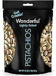 5 x 16 Ounce Wonderful Pistachios In-Shell Lightly Salted Nuts Bag $26