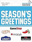 $50 Multi-Brand Choice Cards OC Seasons Greetings Gift Card $42.50