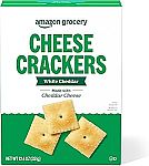 12.4 Ounce Amazon Brand – Happy Belly White Cheddar Cheese Cracker $1.35