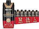 12-pack 11 fl oz Optimum Nutrition Gold Standard Protein Shake Cafe Latte $14.84