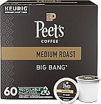 2 x 60 Count Peet's Coffee, Medium Roast Keurig K-Cup Pods $39 and more