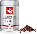 8.8 oz Illy Classico Whole Bean Coffee $8.39 and more