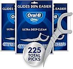 225 Count Oral-B Glide Ultra Deep Clean Floss Picks $6.83