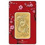 1 oz Gold Bar The Perth Mint Lunar Snake (New in Assay) $4429.99