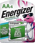 4-Ct Energizer Power Plus Rechargeable AA Batteries $5
