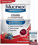 40 Count Mucinex Instasoothe Sugar Free Cough Drops $3.77