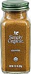 2.31-Oz Simply Organic Ground Cumin Seed $3