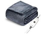 Sunbeam Royal Posh Velvet Heated Throw Electric Blanket $25