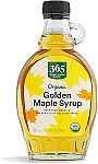 8 Fl Oz 365 by Whole Foods Market Organic Golden Color Maple Syrup $4.65