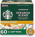 60-Ct Starbucks K-Cup Coffee Pods (French Roast) $23.99 (Reg $33.32)